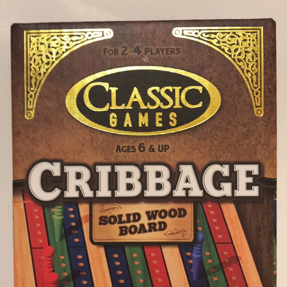 Cribbage Game - solid wood board - NWOT - $15